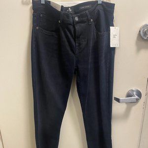 7 For All Mankind Slim Fit Black Pants
